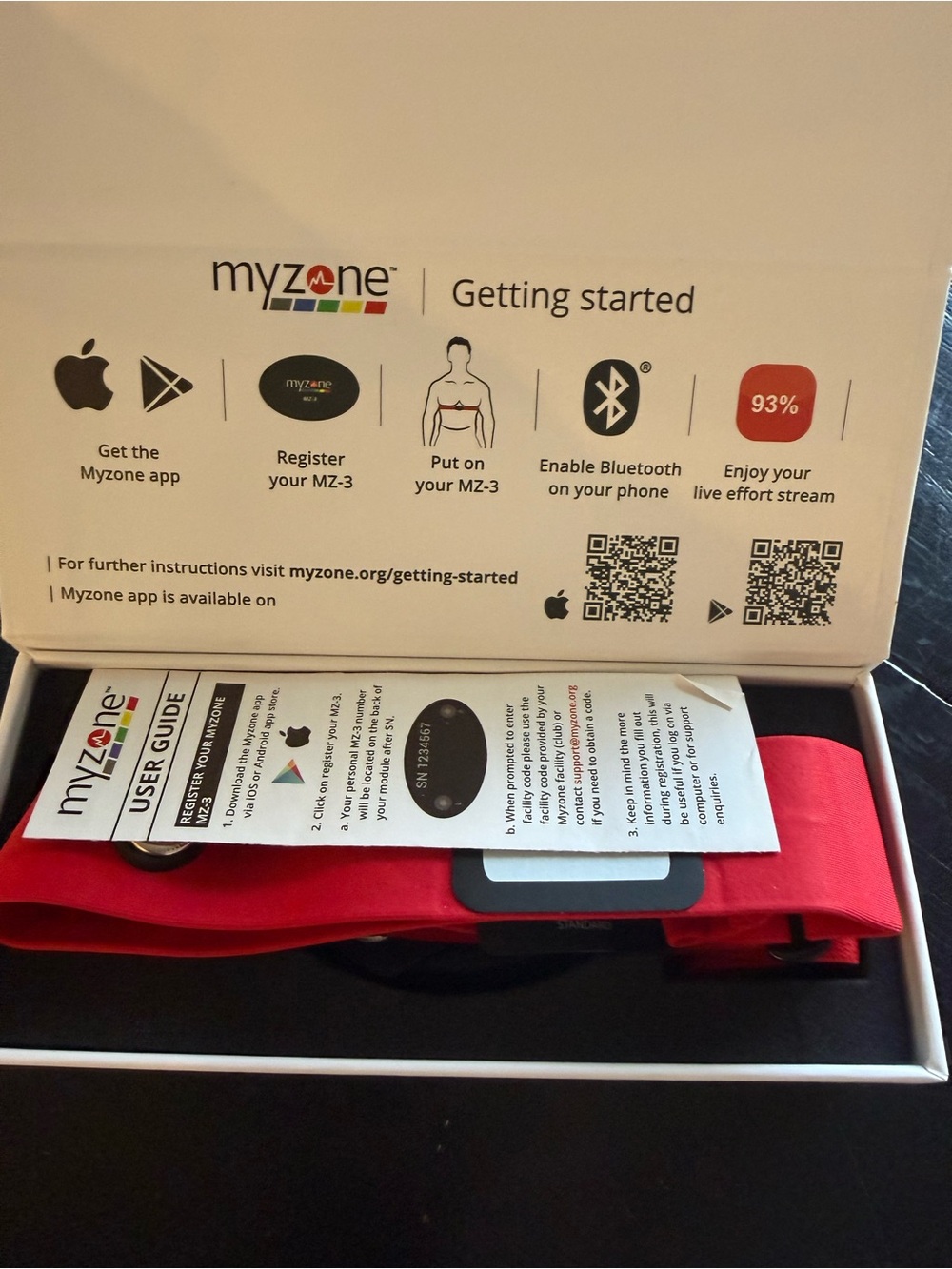 Myzone MZ-3 Heart Rate Monitor — New in Box, Never Used - Picture 2 of 5